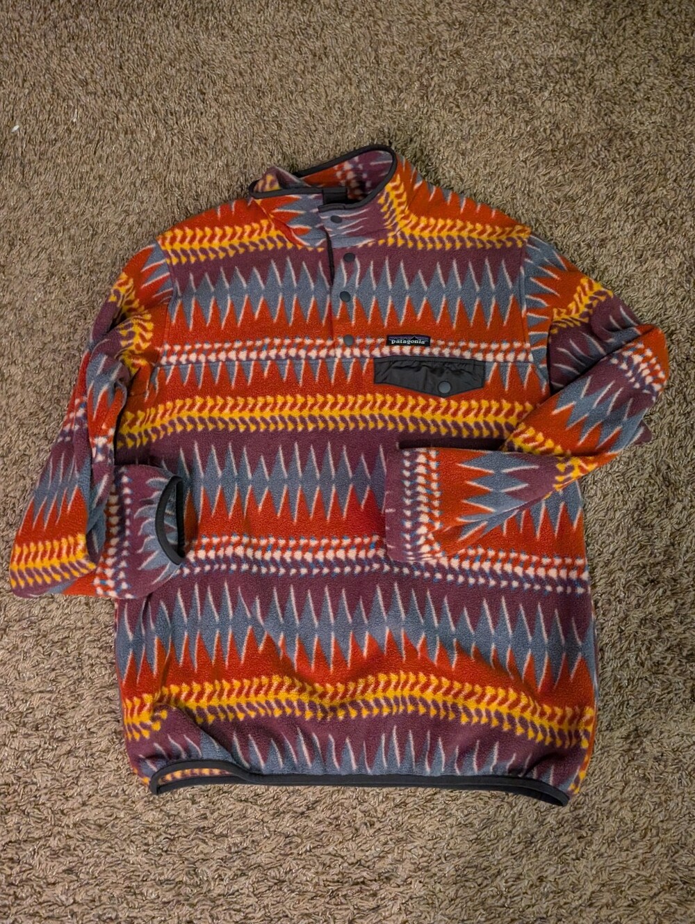 Patagonia Synchilla Snap-T Fleece Pullover Men’s M Southwestern Print